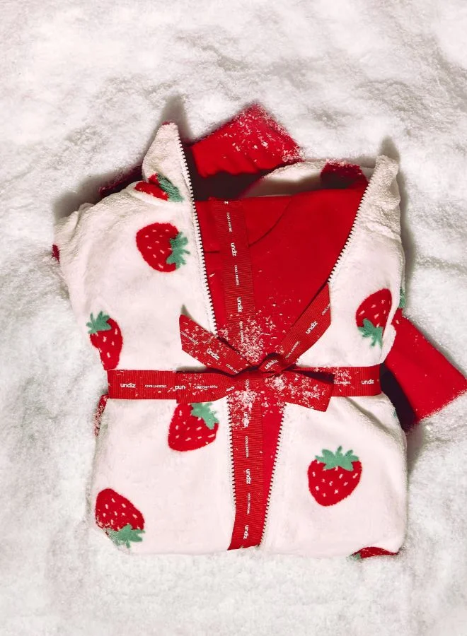 UNDIZ Red Golden themed pajama set for Women | Best Price UAE